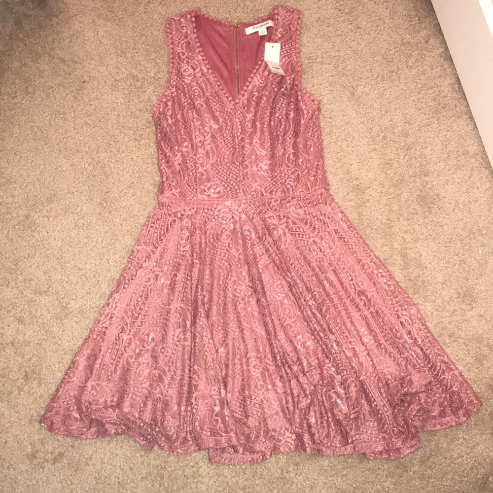 Mauve lace dress